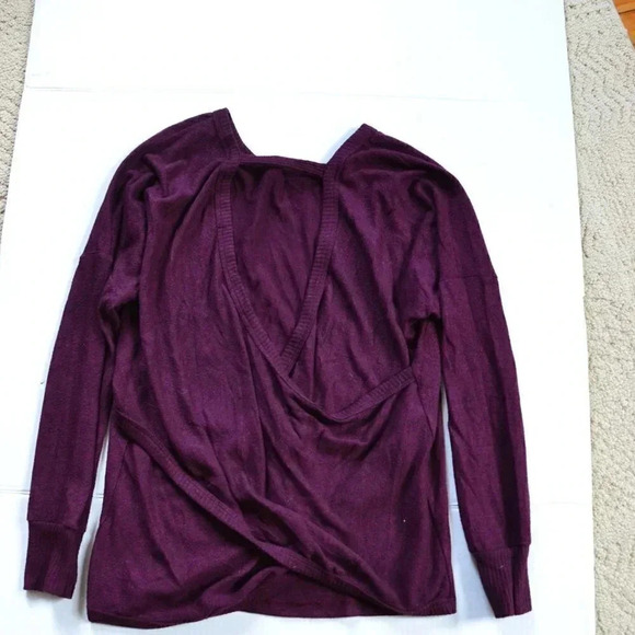 Promesa  Purple Cross Back Long Sleeved Shirt - Picture 4 of 7